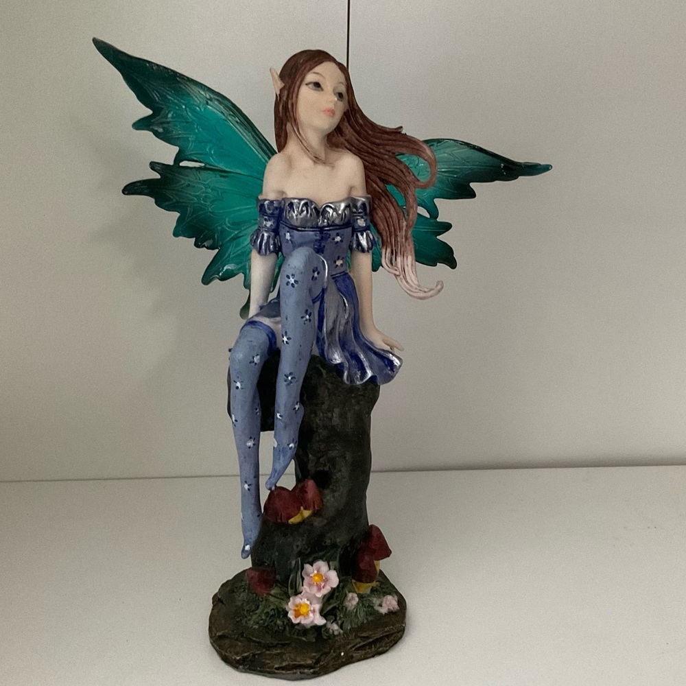 Gorgeous Fairy with Blue Wings